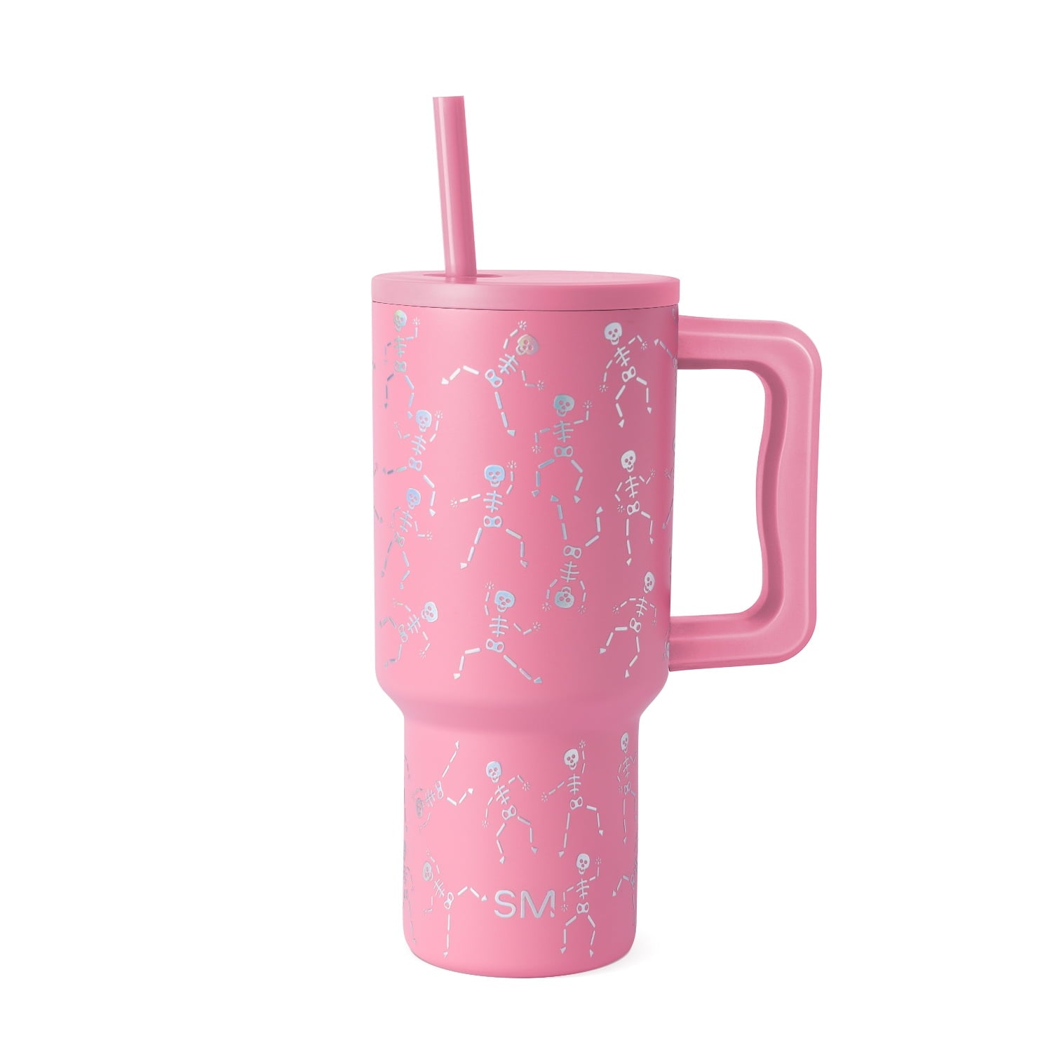 Simple Modern 30 fl oz Insulated Stainless Steel Trek Tumbler with Straw Lid | Seaglass Sage and Cream Checkmate C690C