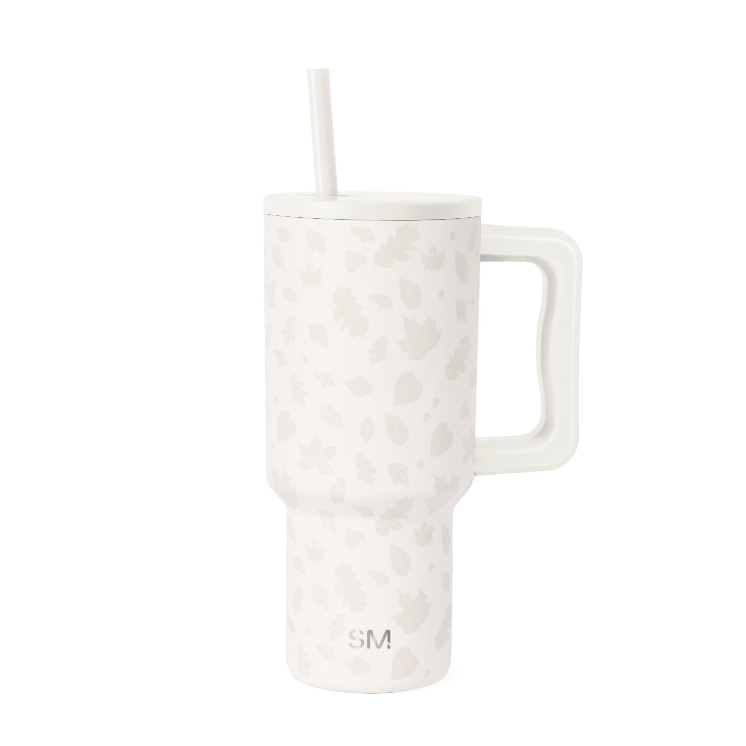 Simple Modern 30 fl oz Insulated Stainless Steel Trek Tumbler with Straw Lid | Seaglass Sage and Cream Checkmate C690C