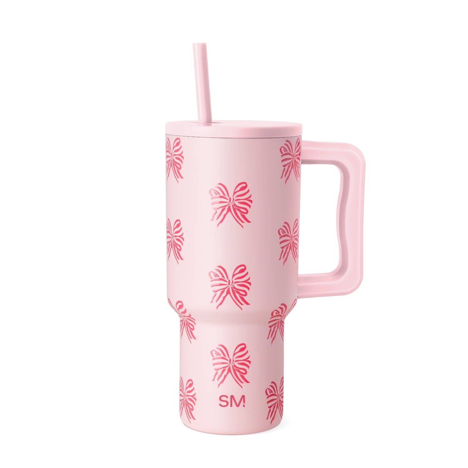 Simple Modern 30 fl oz Insulated Stainless Steel Trek Tumbler with Straw Lid | Seaglass Sage and Cream Checkmate C690C