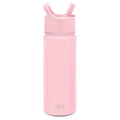 Simple Modern Kids Water Bottle with Straw Lid Vacuum Insulated Stainless Steel Metal Thermos Bottles | Reusable Leak Proof BPA-Free Flask for School | Summit Collection | 18oz, Blush -Blush C687A