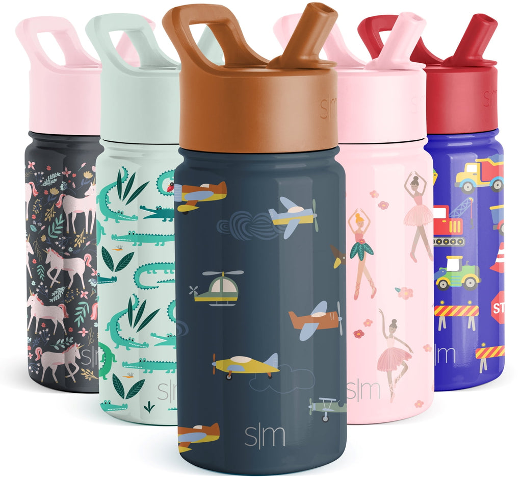 Simple Modern Summit Water Bottle Straw Lid Vacuum Insulated Stainless Steel Bottle | 14 fl oz C686H