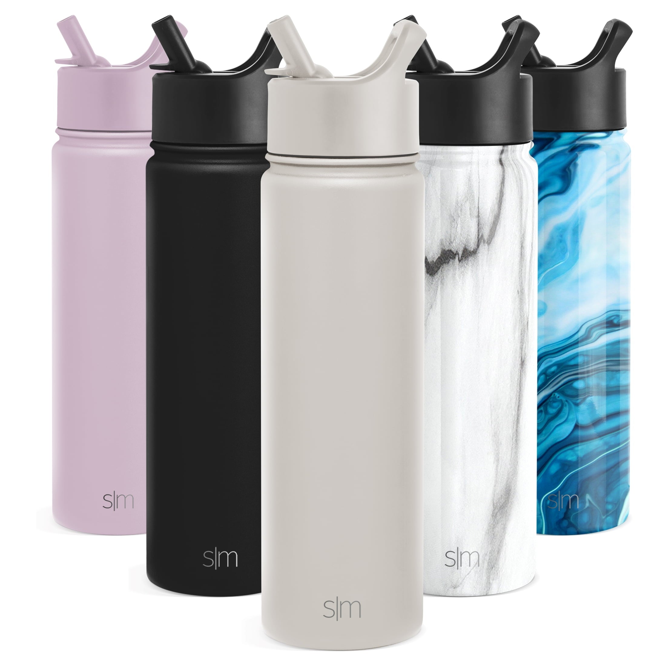 Simple Modern Summit Water Bottle Straw Lid Vacuum Insulated Stainless Steel Bottle | 22 fl oz C430Q