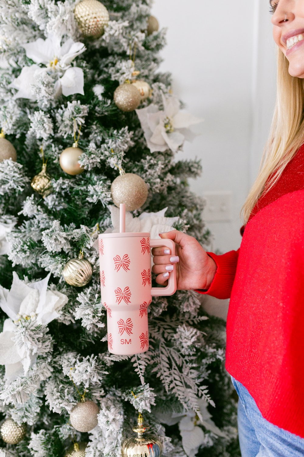 Simple Modern 30 fl oz Insulated Stainless Steel Trek Tumbler with Straw Lid | Seaglass Sage and Cream Checkmate C690C